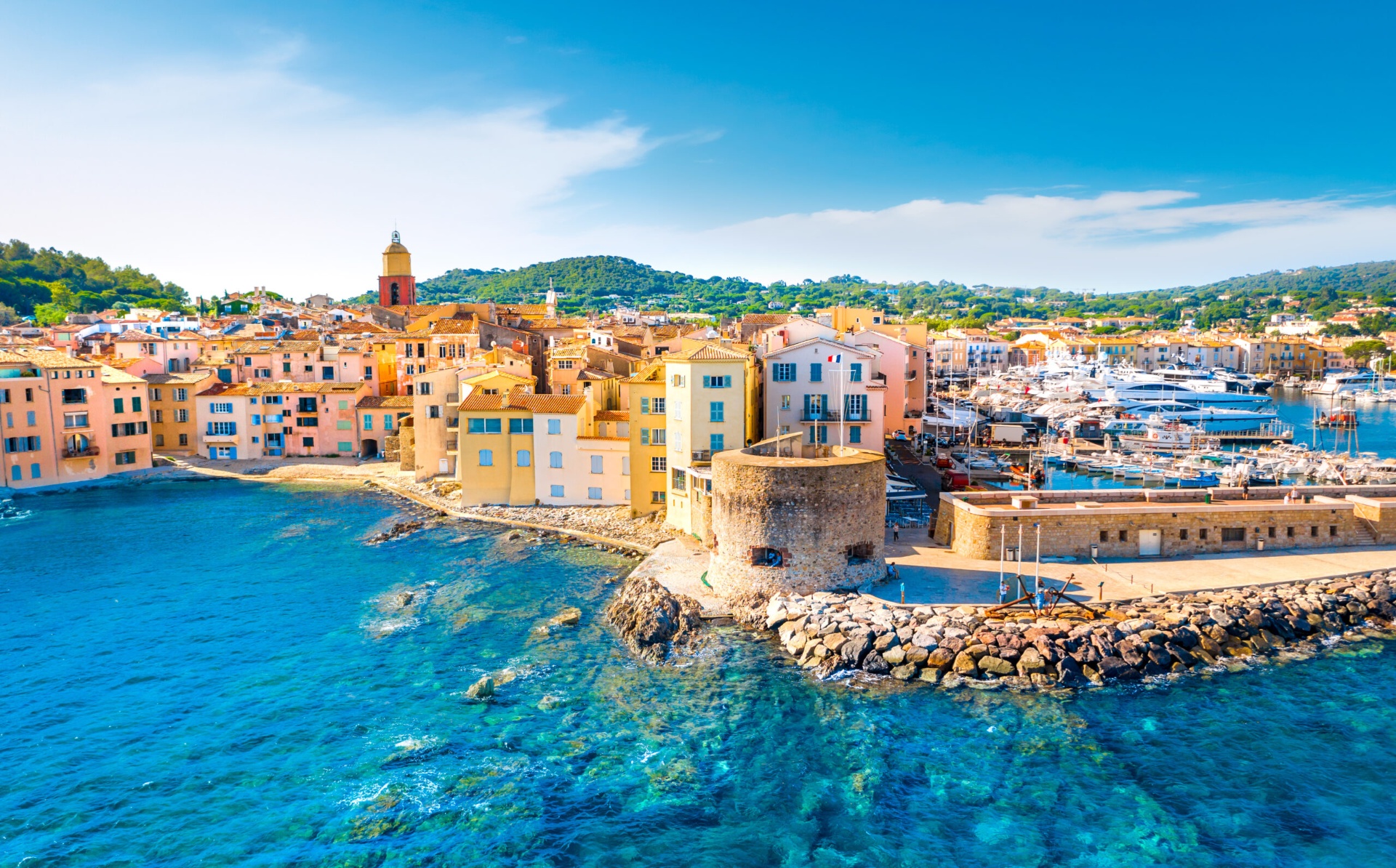 Saint-Tropez & Pampelonne yacht charter route
