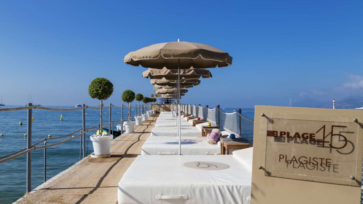 Plage 45 — Grand Hôtel Cannes — Modern Mediterranean restaurant Cannes
